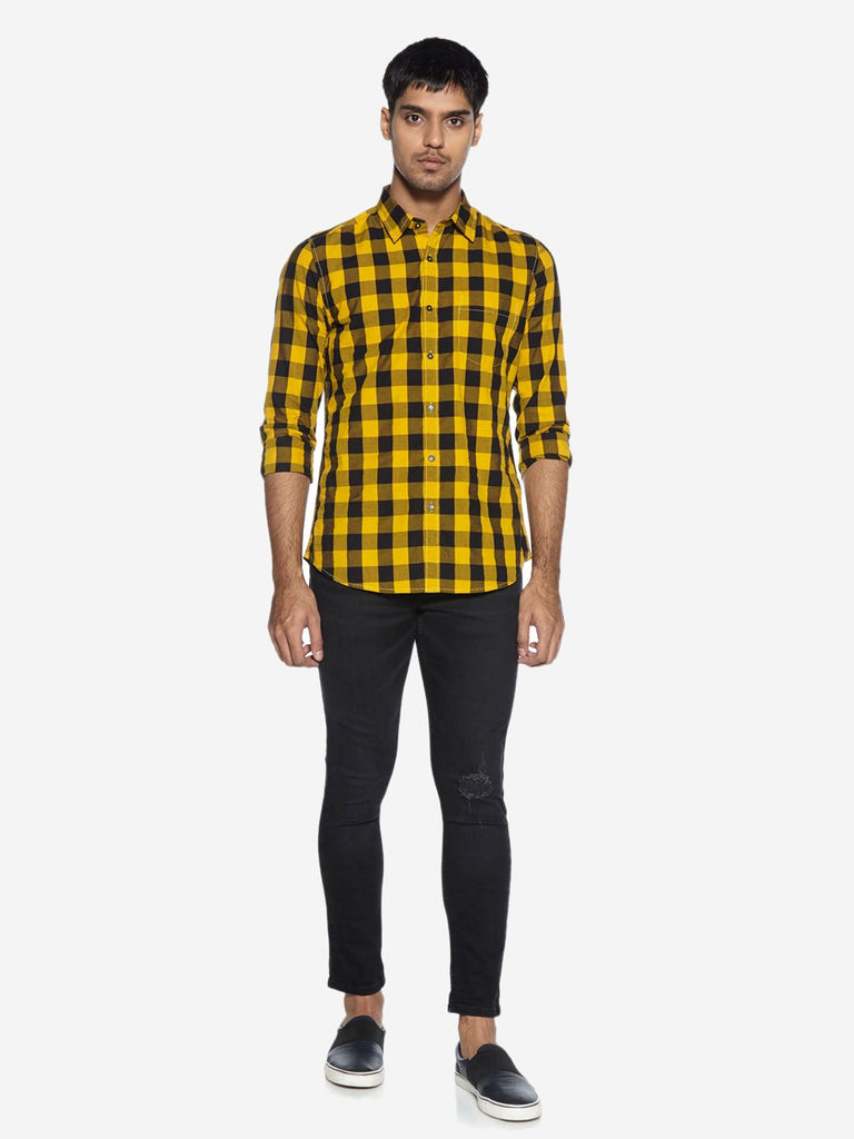 Nuon Nuo Flex Black Skinny Fit Rocker Jeans