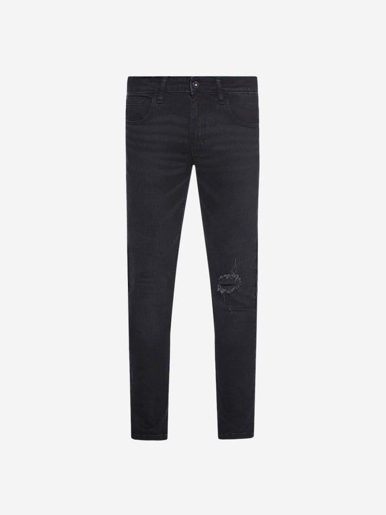 Nuon Nuo Flex Black Skinny Fit Rocker Jeans