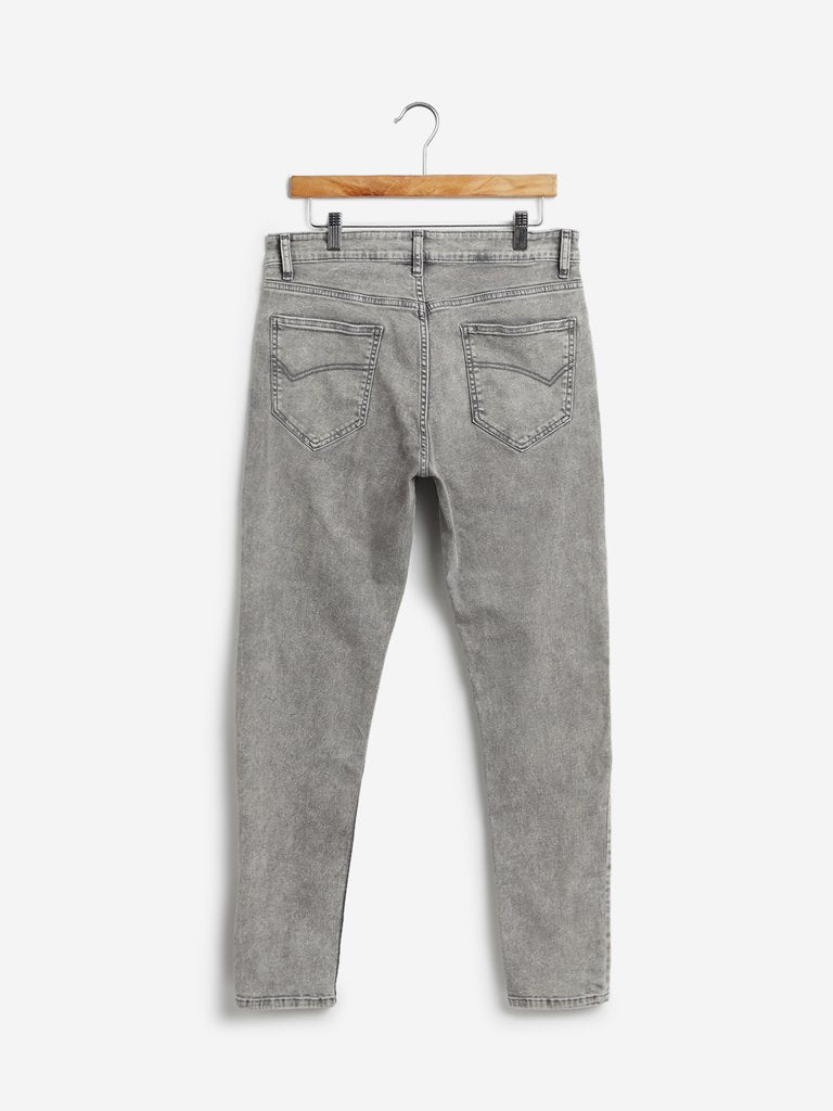 Nuon Grey Nuo Flex Rodeo Carrot Fit Jeans