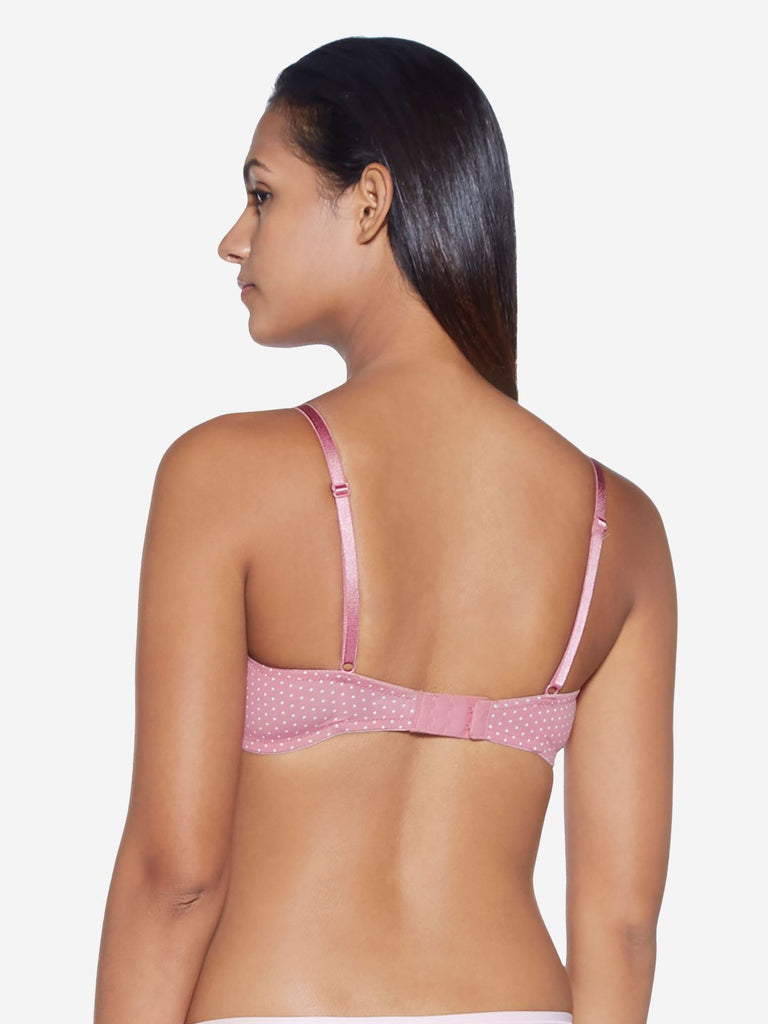 Wunderlove Grey And Pink Padded Bra Pack of Two