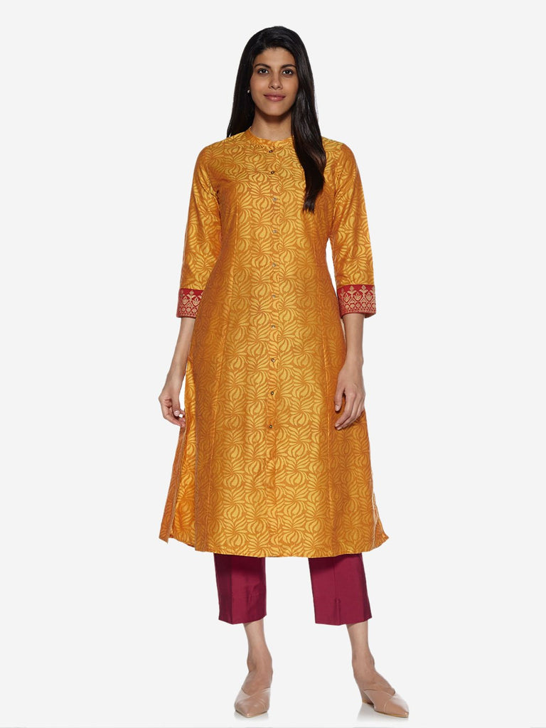 Utsa Maroon Pencil Frame Ethnic Pants