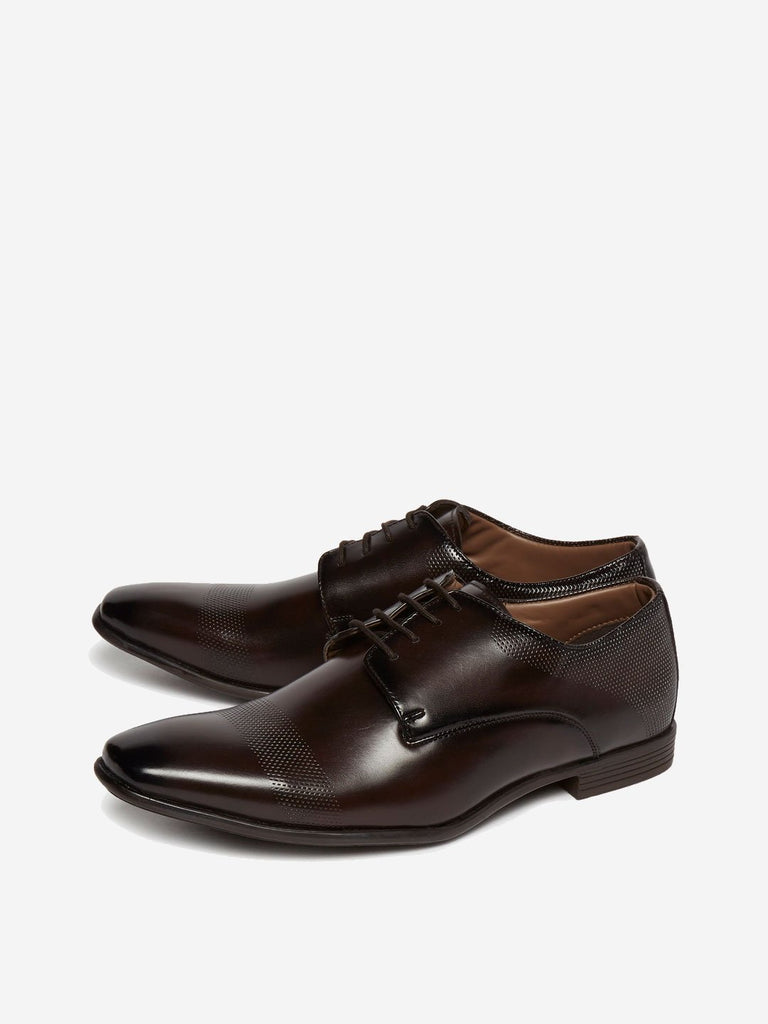 SOLEPLAY Brown Lace-Up Derby Shoes
