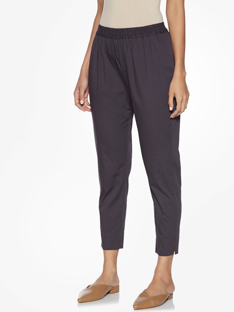 Utsa Charcoal Pencil Fit Ethnic Pants