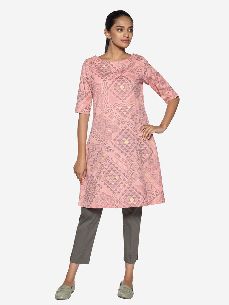 Utsa Grey Pencil Fit Ethnic Pants