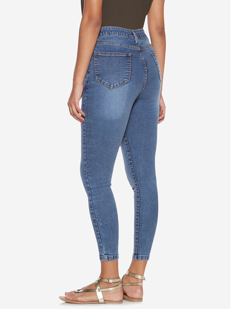 LOV Blue Jamie Cropped Jeans