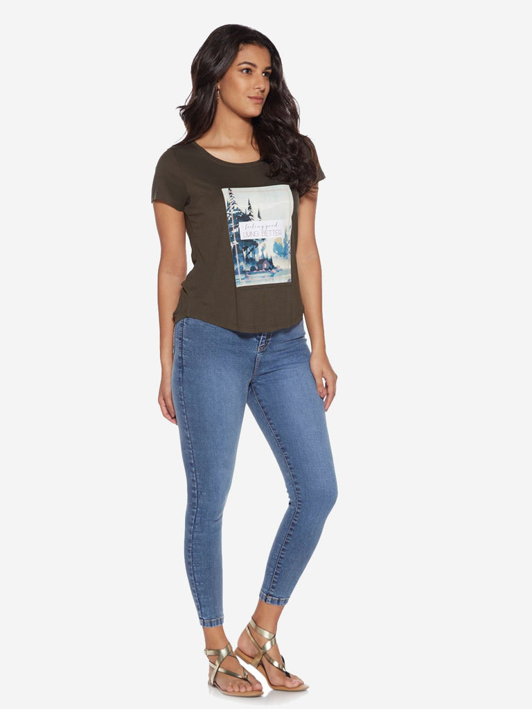 LOV Blue Jamie Cropped Jeans