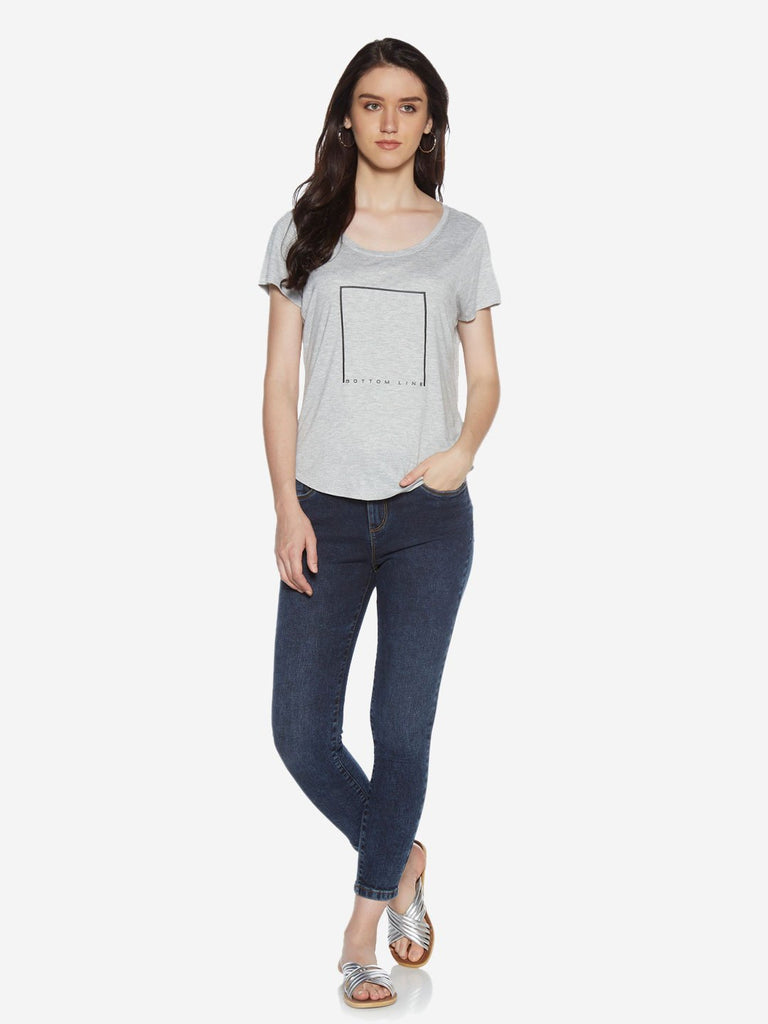 LOV Dark Blue Enzyme Washed Jeans