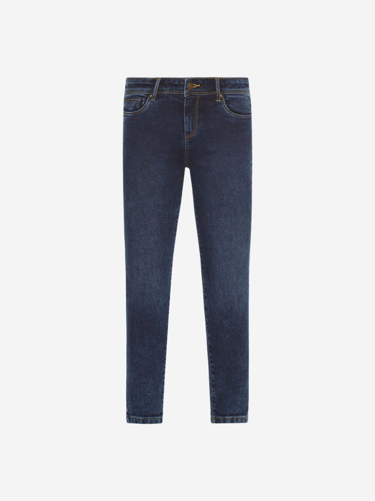 LOV Dark Blue Enzyme Washed Jeans