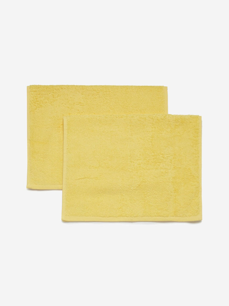 Westside Home Yellow Hand Towels Set of Two