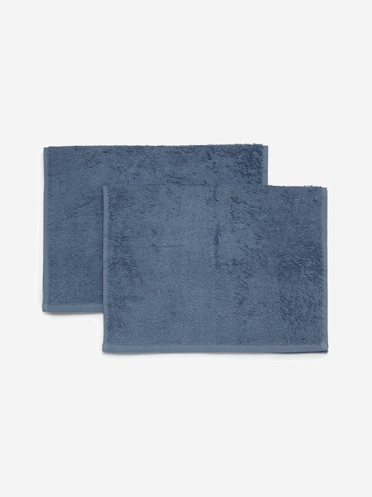 Westside Home Blue Hand Towels Set of Two