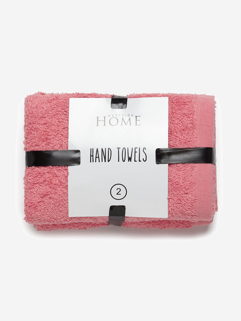 Westside Home Coral Hand Towels Set of Two