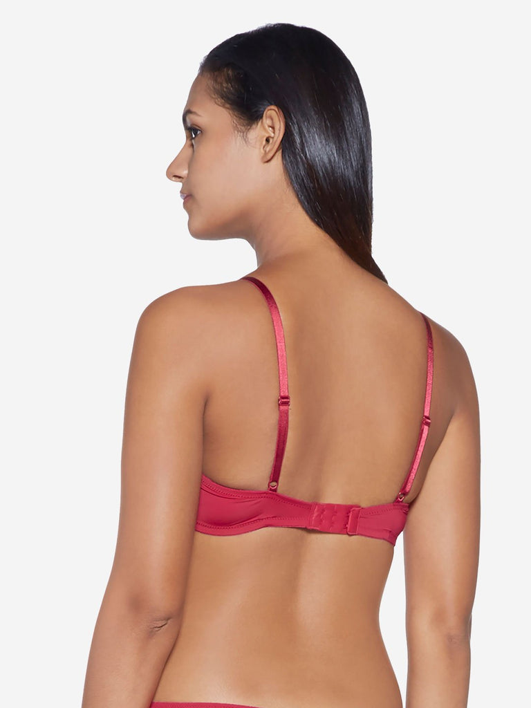 Wunderlove Cherry Red Lace Sunshine Bra
