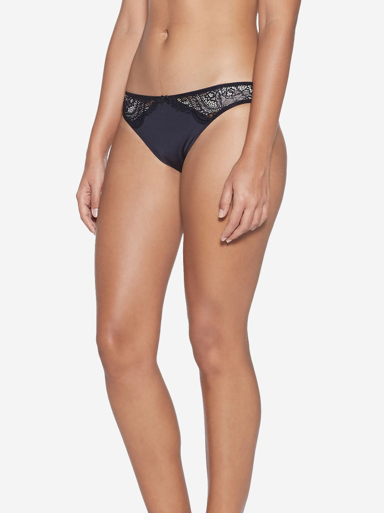 Wunderlove Black Sunshine Hi-Leg Briefs