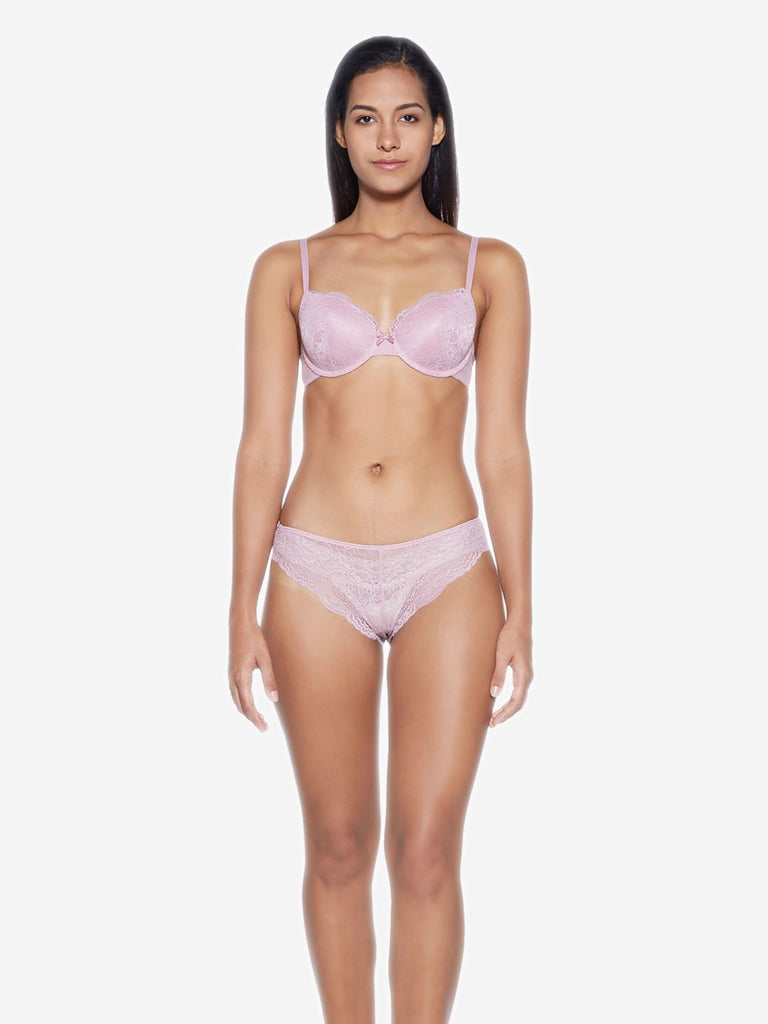 Wunderlove Mauve Lace Sunshine Briefs