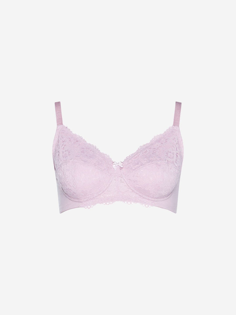 Wunderlove Lilac Lace Detailed Bra