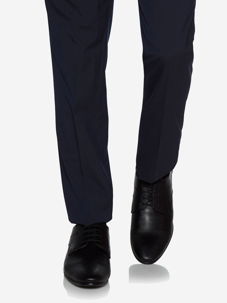 SOLEPLAY Black Perforated Detailed Derby Shoes