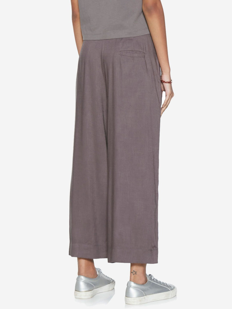 Bombay Paisley Grey Palazzos With Belt