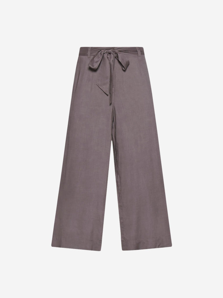 Bombay Paisley Grey Palazzos With Belt