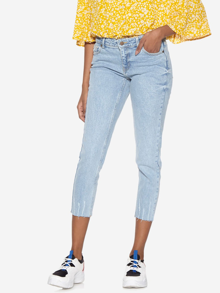 Nuon Light Blue Distressed Jeans