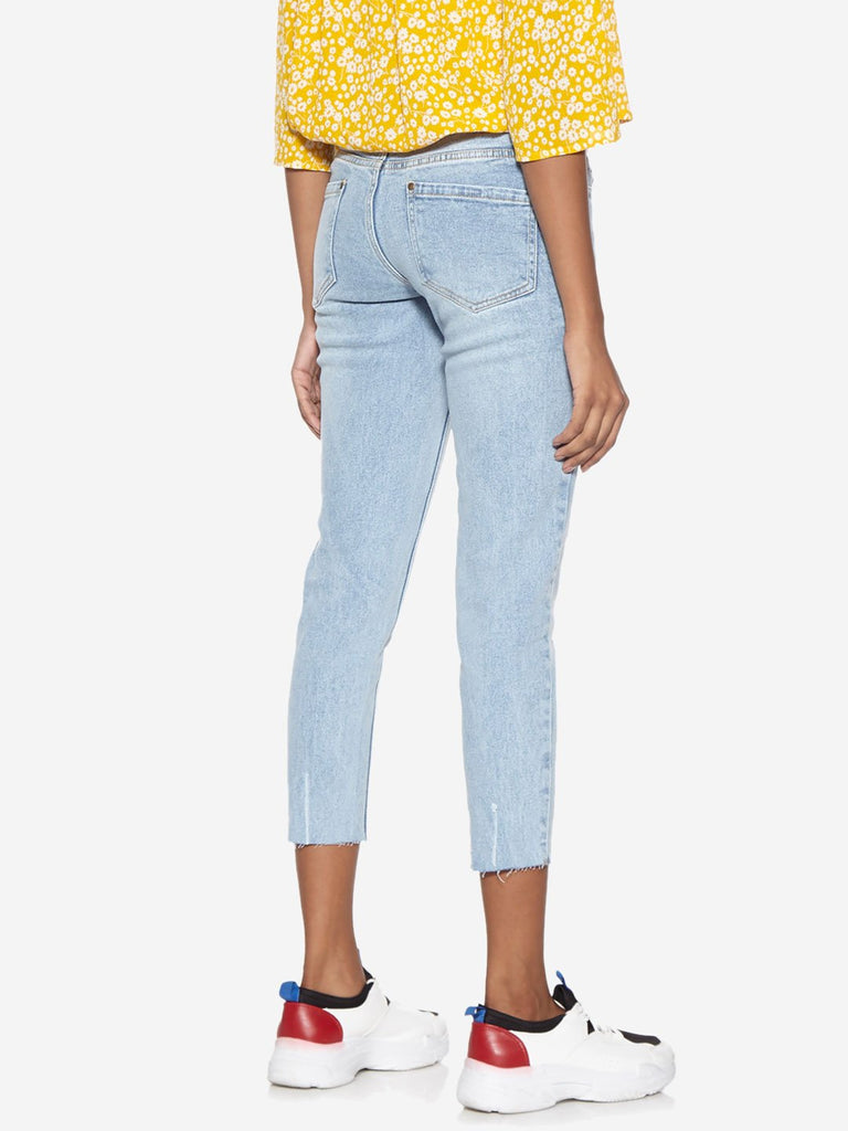 Nuon Light Blue Distressed Jeans