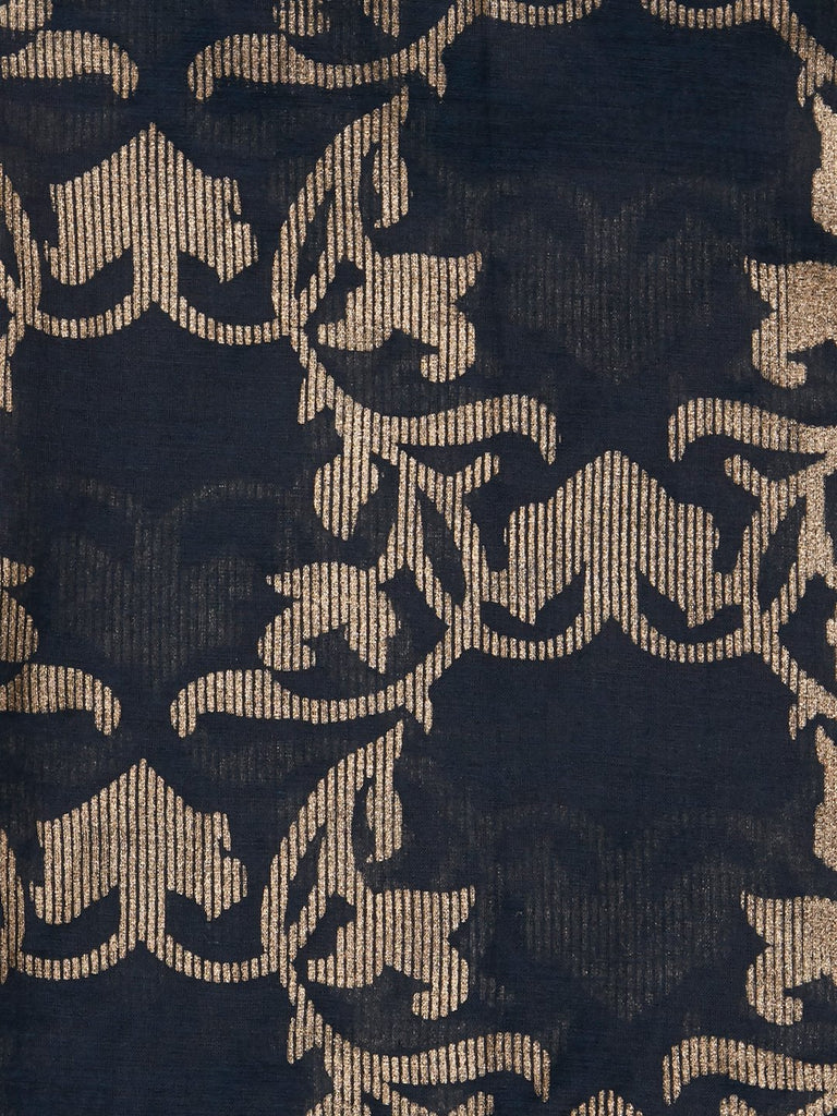 Zuba Indigo Chanderi Dupatta