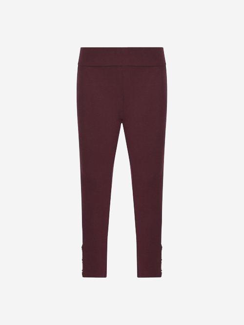 Gia curve Wine Ponte Pants