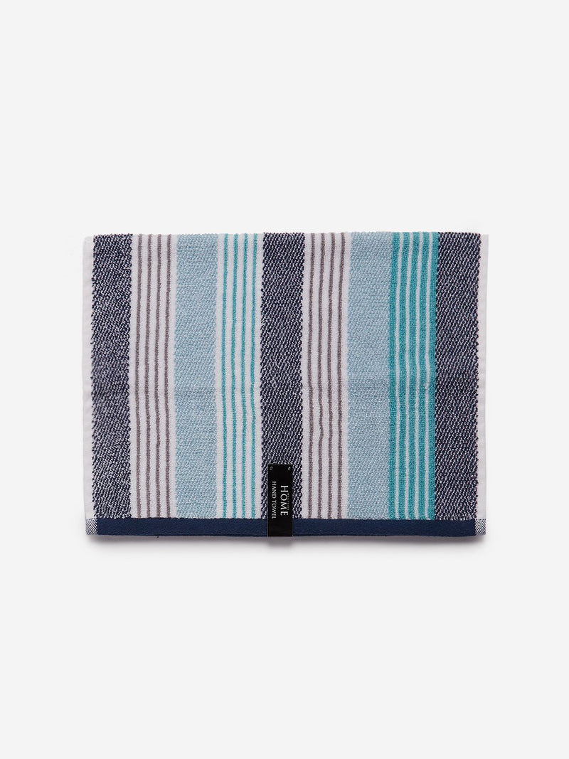 Westside Home Blue Striped 500 GSM Hand Towel