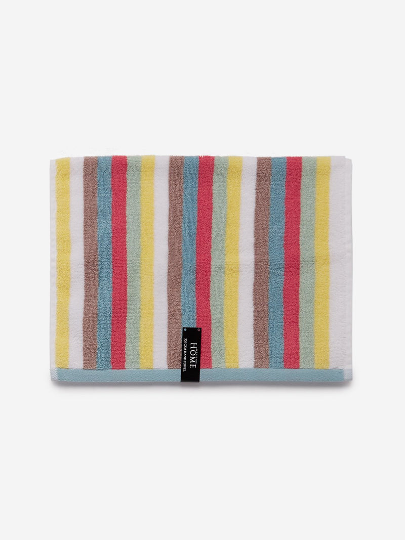 Westside Home Multicolour Vibrant Striped 500 GSM Hand Towel