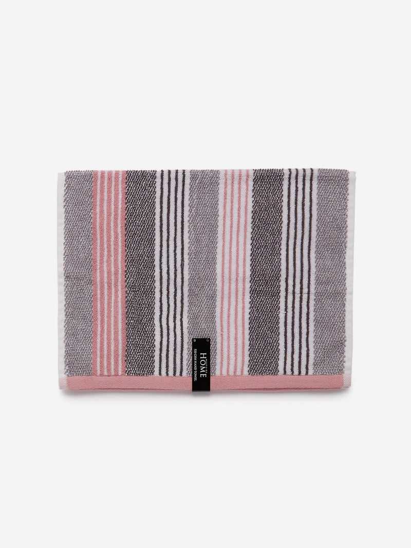 Westside Home Grey Striped 500 GSM Hand Towel