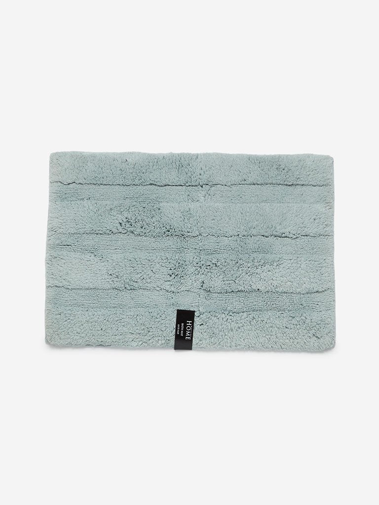 Westside Home Aqua Self-Striped Bath Mat