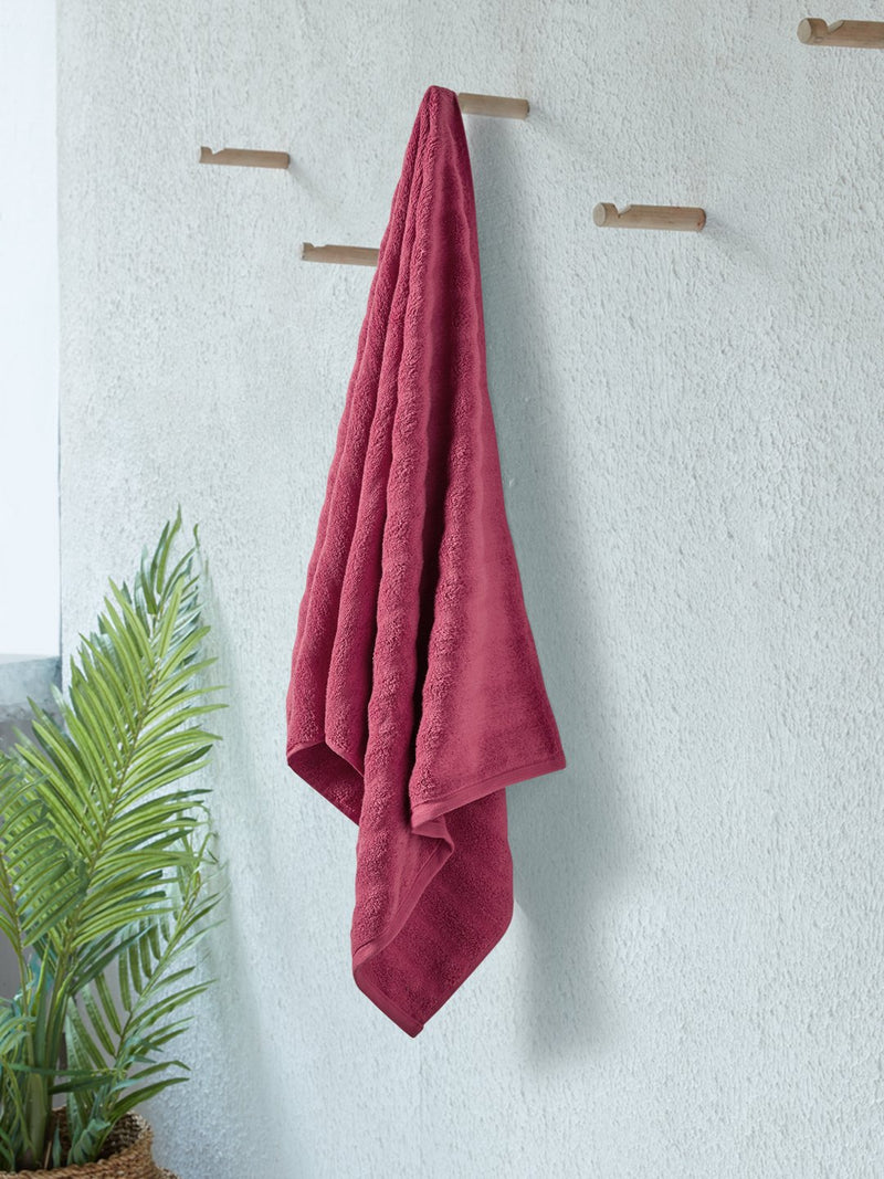 Westside Home Dark-Pink 520 GSM Bath Towel