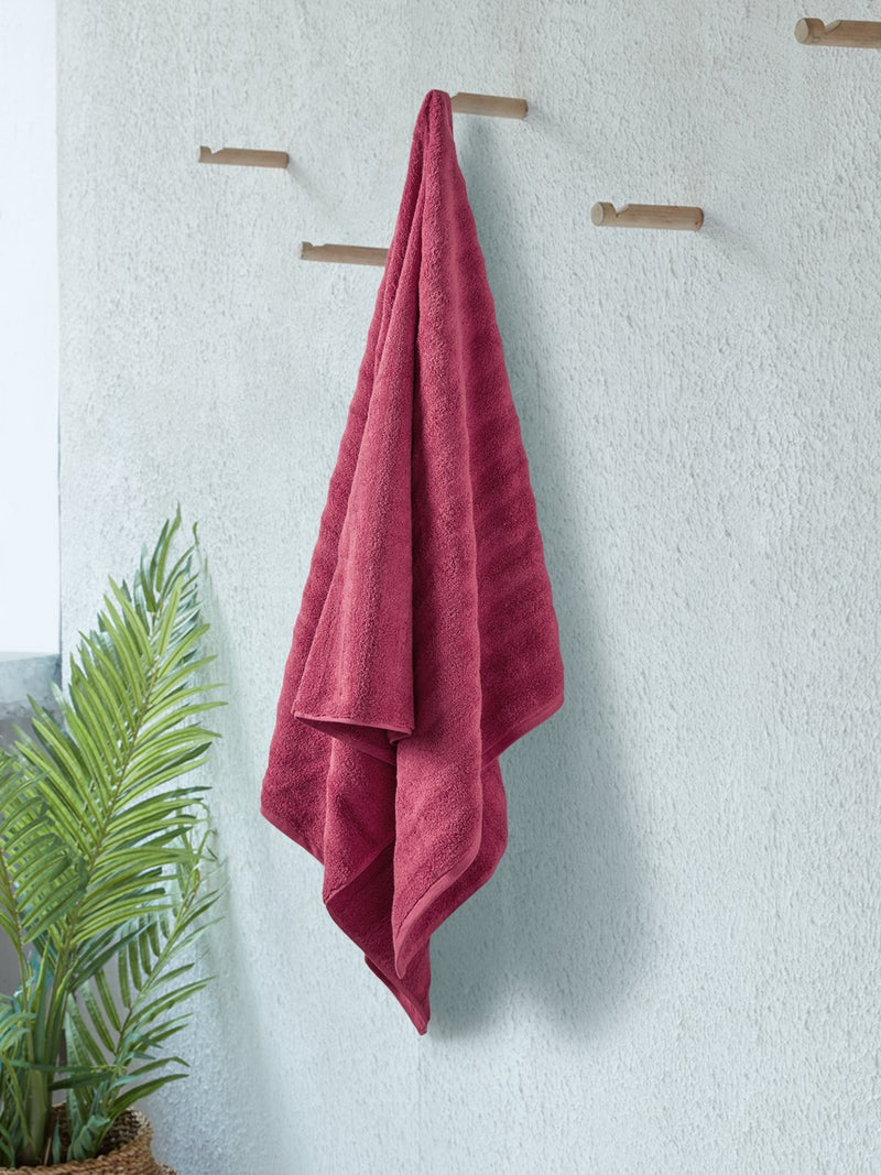 Westside Home Dark-Pink 520 GSM Bath Sheet