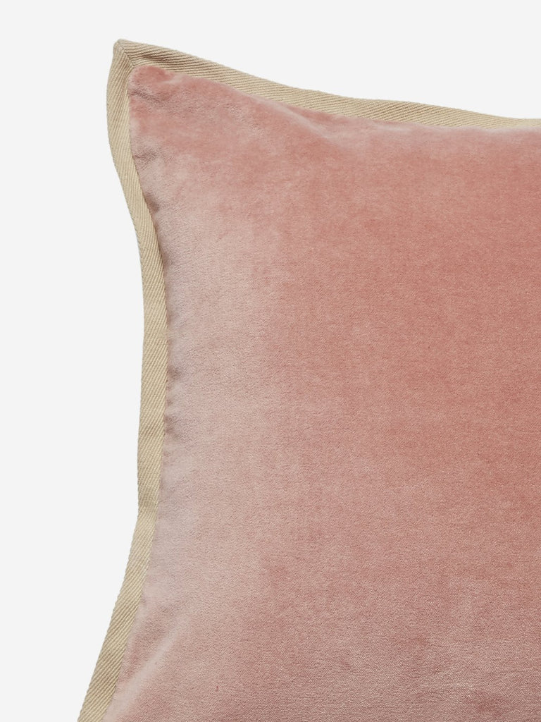 Westside Home Soft Pink Velveteen Cushion Cover