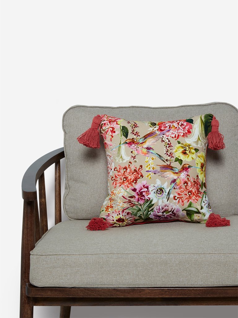 Westside Home Multicolour Floral Printed Cushion Cover