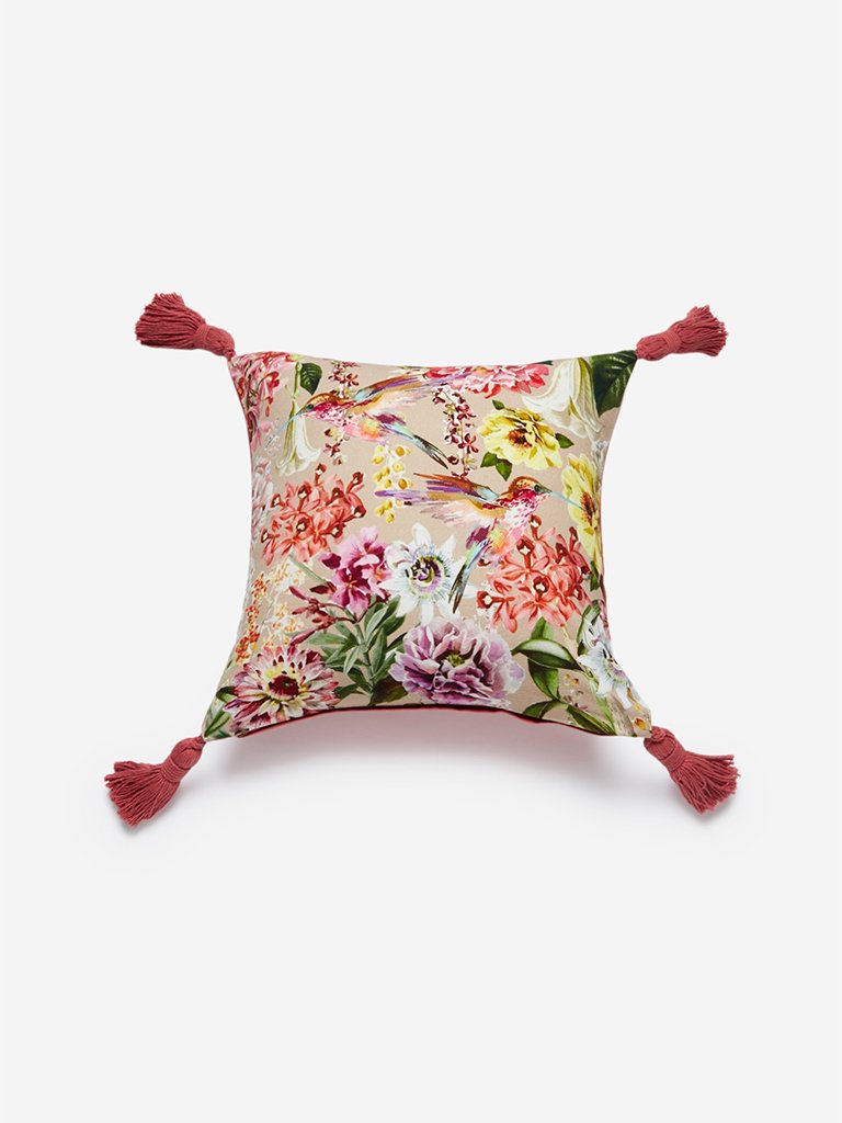 Westside Home Multicolour Floral Printed Cushion Cover