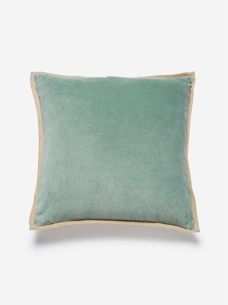 Westside Home Mint Velveteen Cushion Cover