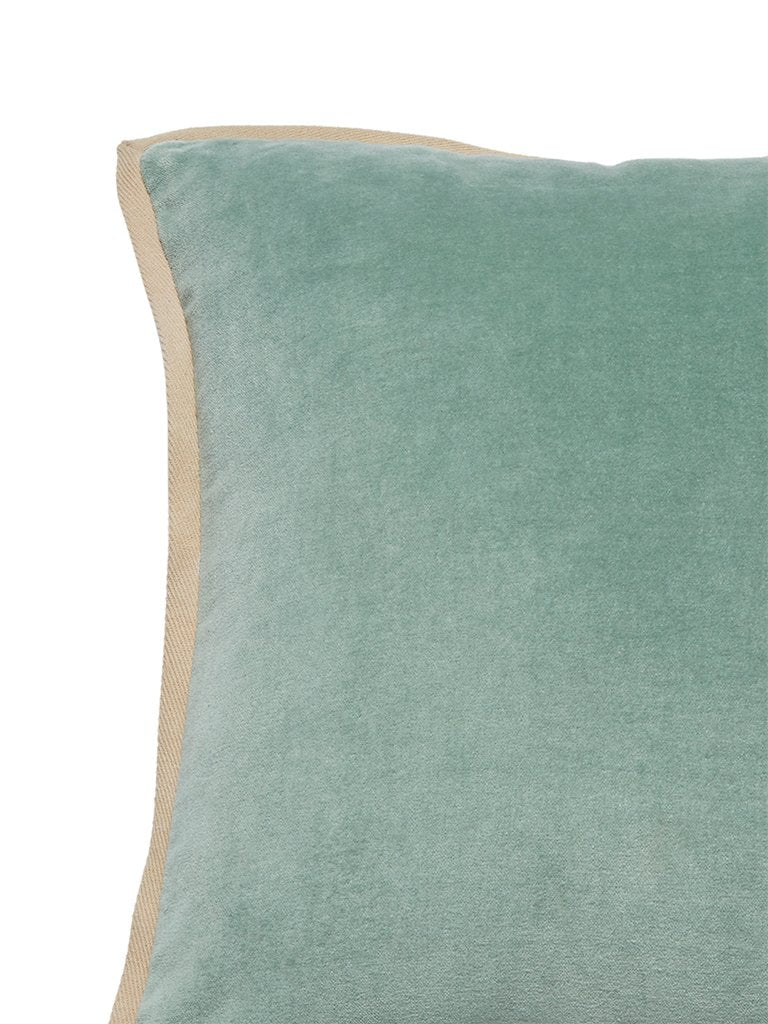 Westside Home Mint Velveteen Cushion Cover