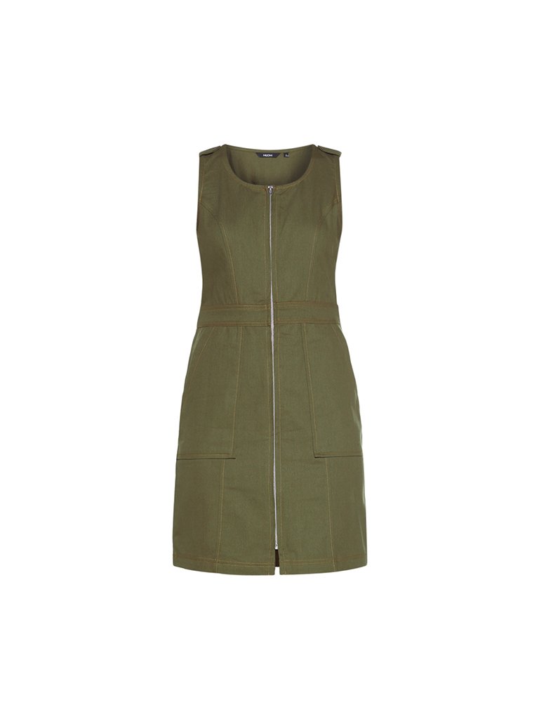 Nuon Khaki Pure Cotton Nelson Dress