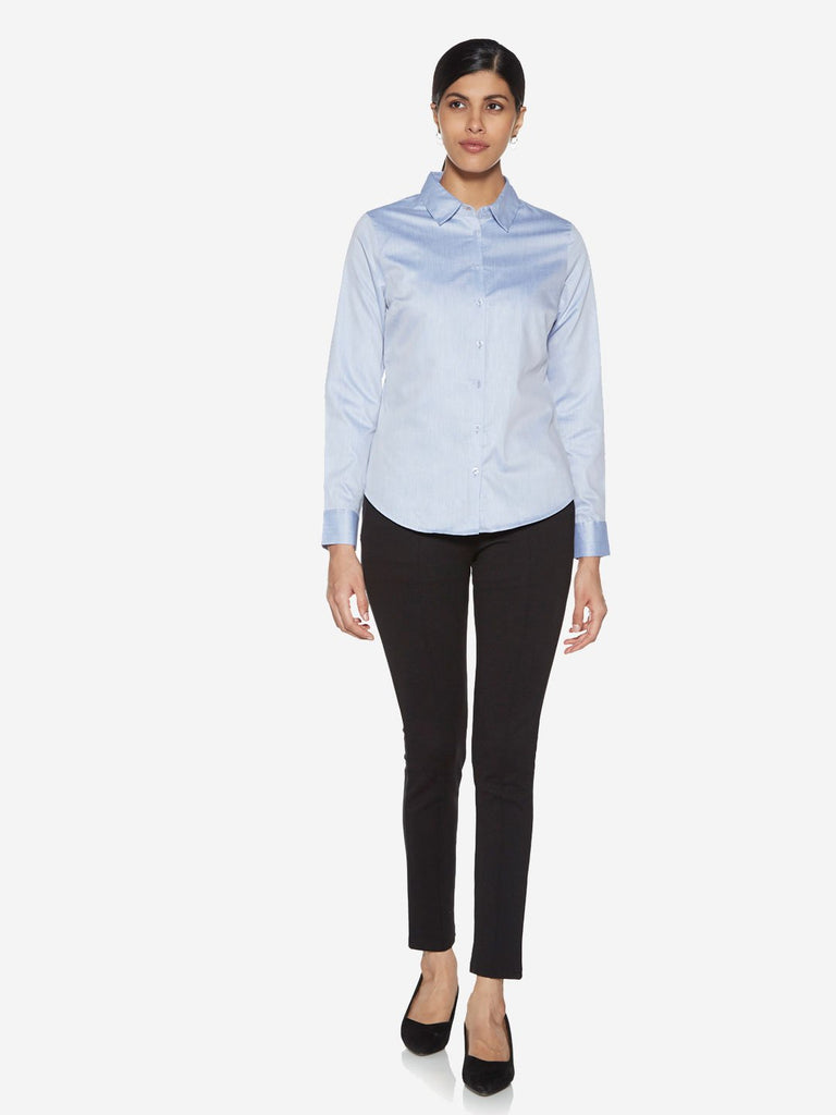 Wardrobe Light Blue Oxford Blouse