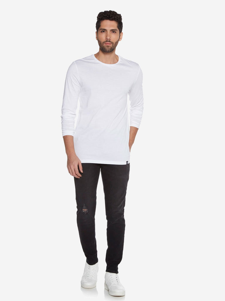 Nuon White Slim Fit T-Shirt