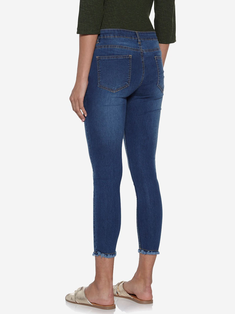 LOV Blue Distressed Farana Jeans