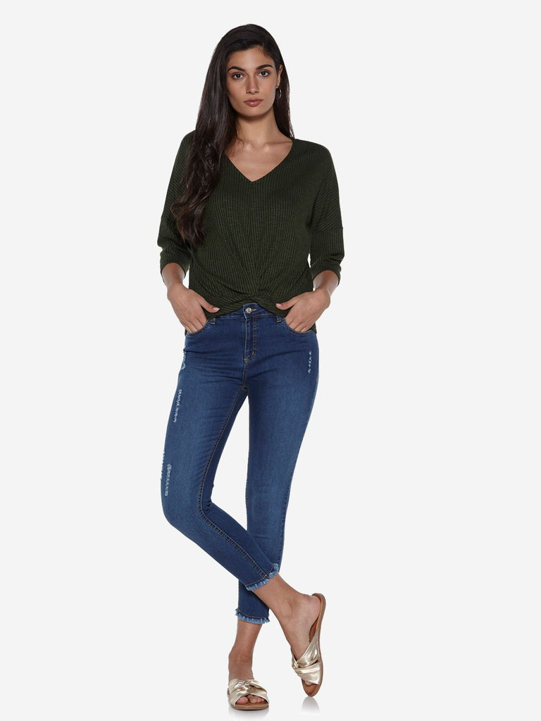 LOV Blue Distressed Farana Jeans