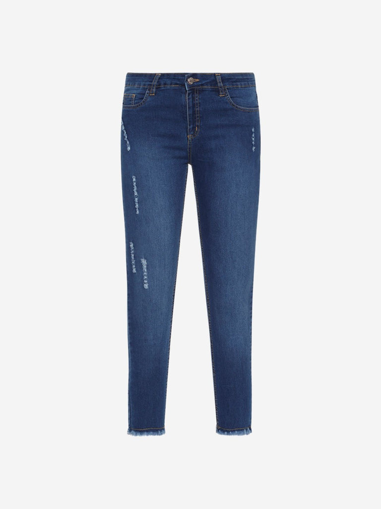 LOV Blue Distressed Farana Jeans