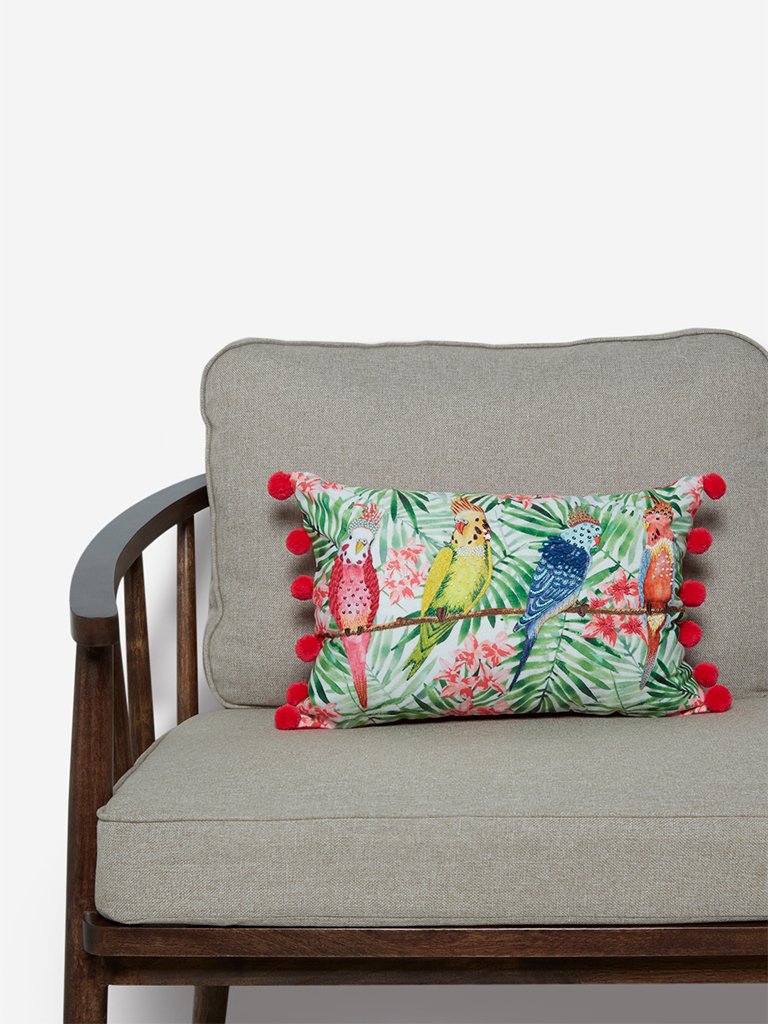 Westside Home Multicoloured Tropical Print Cushion Cover