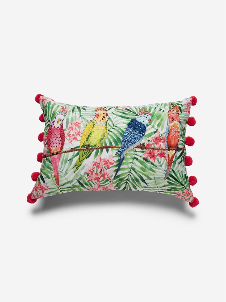 Westside Home Multicoloured Tropical Print Cushion Cover