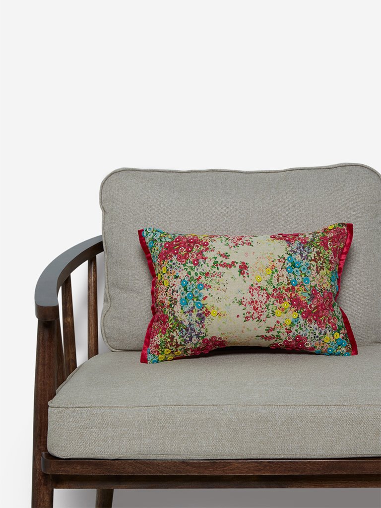 Westside Home Multicoloured Floral Cushion Cover