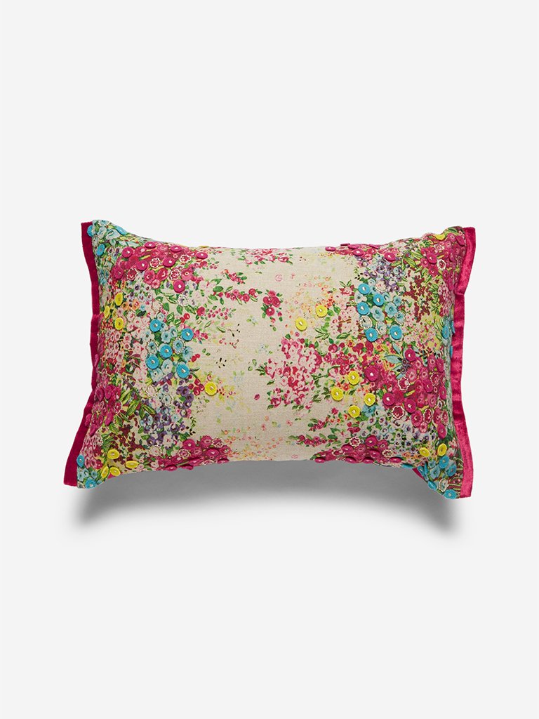 Westside Home Multicoloured Floral Cushion Cover