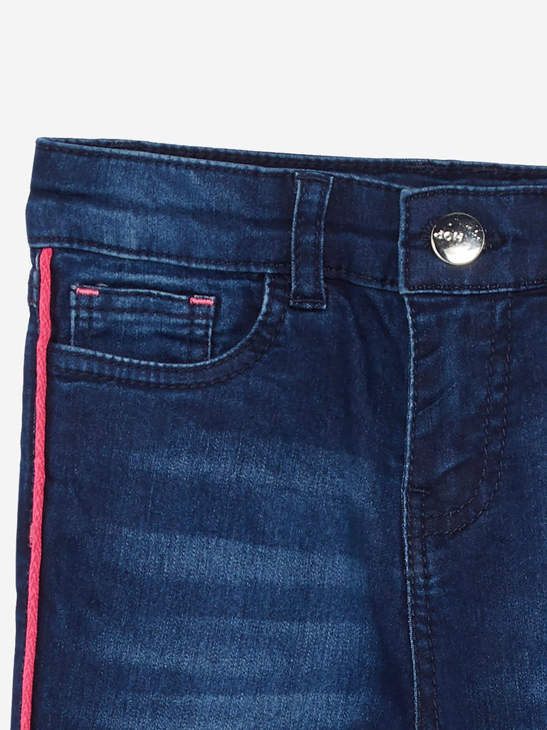 HOP Kids Indigo Panel Detailed Jeans