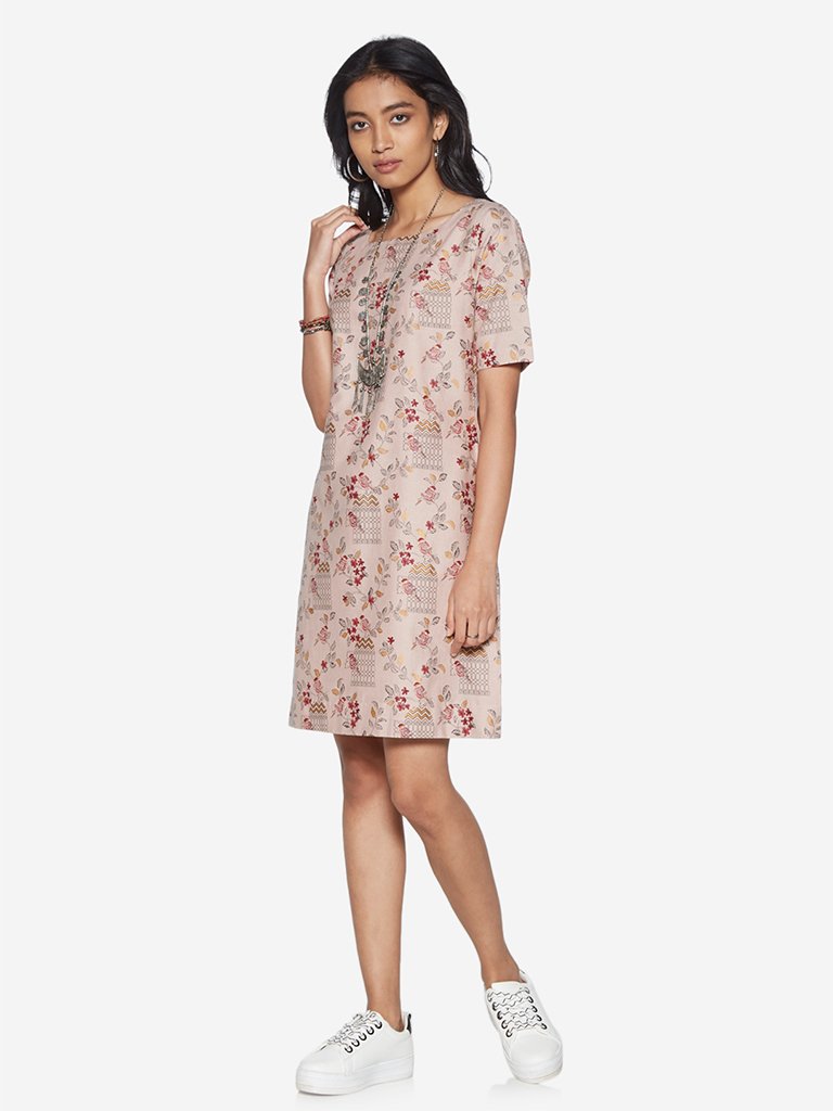 Bombay Paisley Light Pink Printed Dress