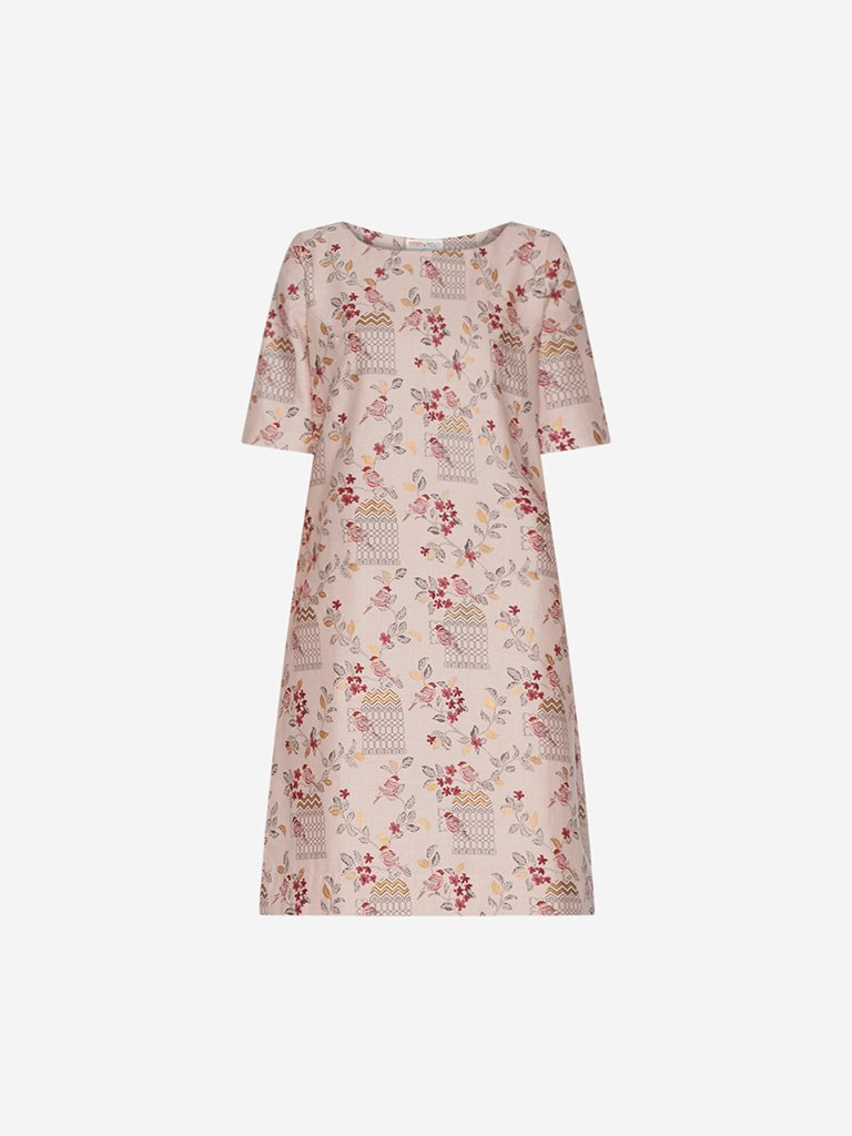 Bombay Paisley Light Pink Printed Dress